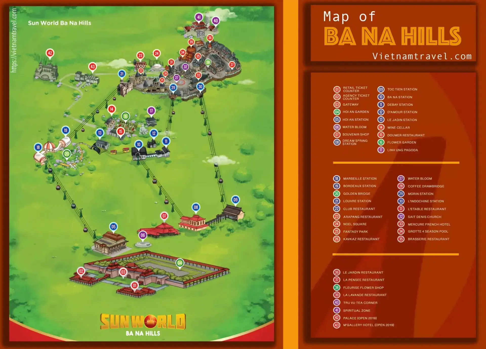 Bản đồ Bà Nà Hill