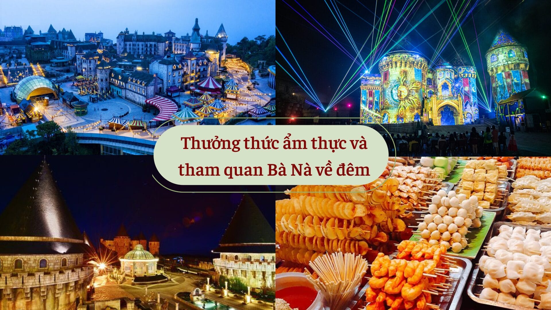 Bà Nà Hill về đêm 