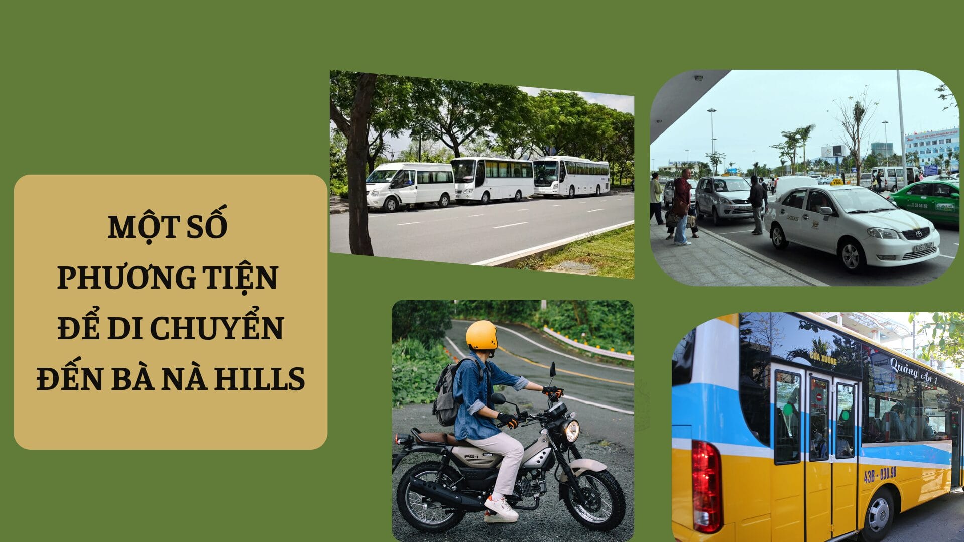 phương tiện di chuyển đến Bà Nà 